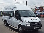 Бесплатный автобус Genser в пункт аренды автомобилей АрендаАвто-ндм на Новорязанском шоссе
